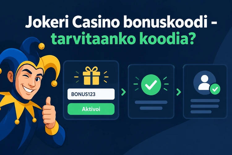 Jokeri Casino bonuskoodi - tarvitaanko koodia?