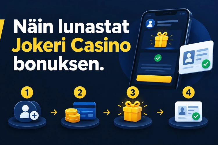 Näin lunastat Jokeri Casino bonuksen