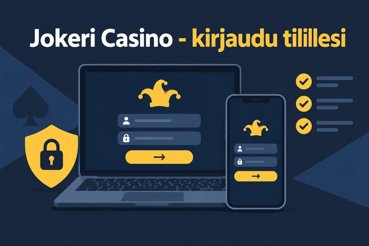 Jokeri Casino - kirjaudu tilillesi