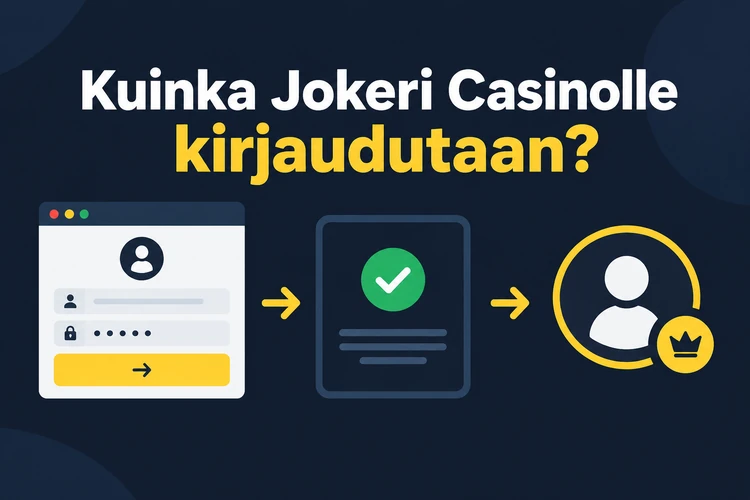 Kuinka Jokeri Casinolle kirjaudutaan?