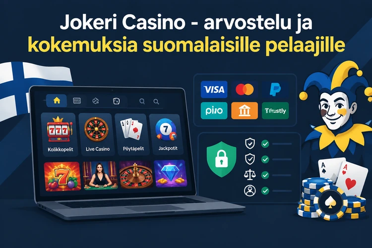 Jokeri Casino - arvostelu ja kokemuksia suomalaisille pelaajille