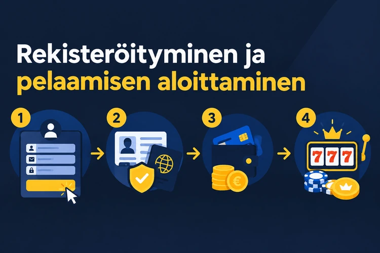 Rekisteröityminen ja pelaamisen aloittaminen